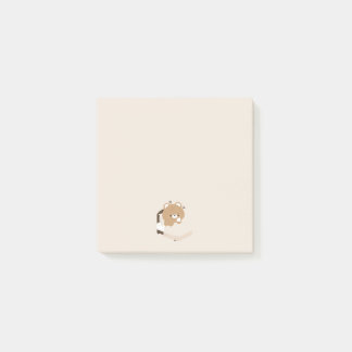 Notas Post-it® Cute Tired Brown Bear