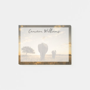 Notas Post-it® Cutest Baby Animals   Elephant Calf & Mother