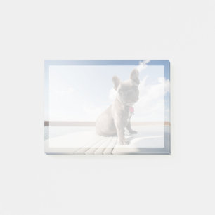 Notas Post-it® Cutest Baby Animals French Bulldog Boating