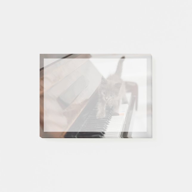 Notas Post-it® Cutest Baby Animals | Kitten on Piano (Anverso)