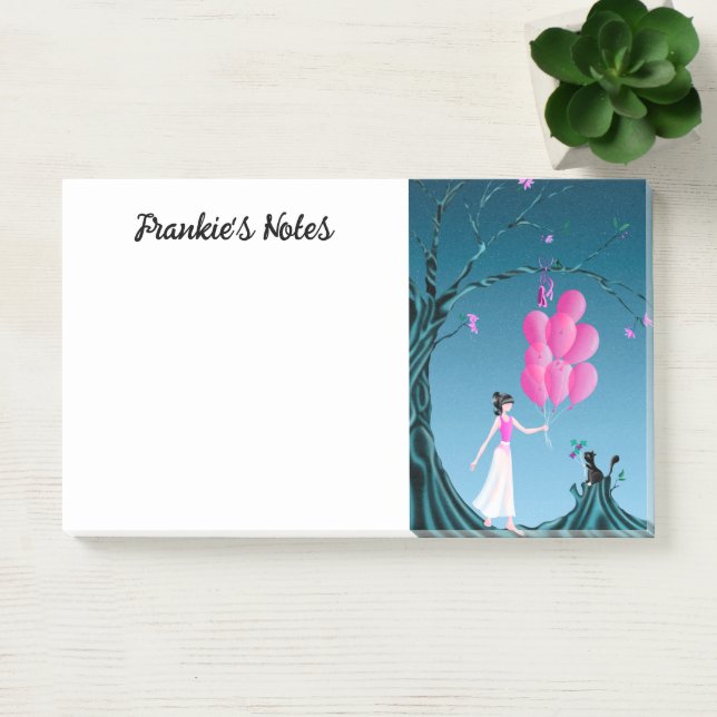 Notas Post-it® Cuto Ballerina y Cat Night Sky (Oficina)