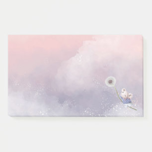 Notas Post-it® Cuto Fantasía Watercolor Ratón Dandelion Flying