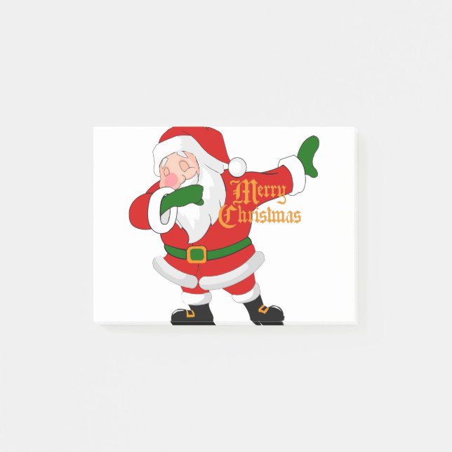 Notas Post-it® dabbing santa claus (Anverso)