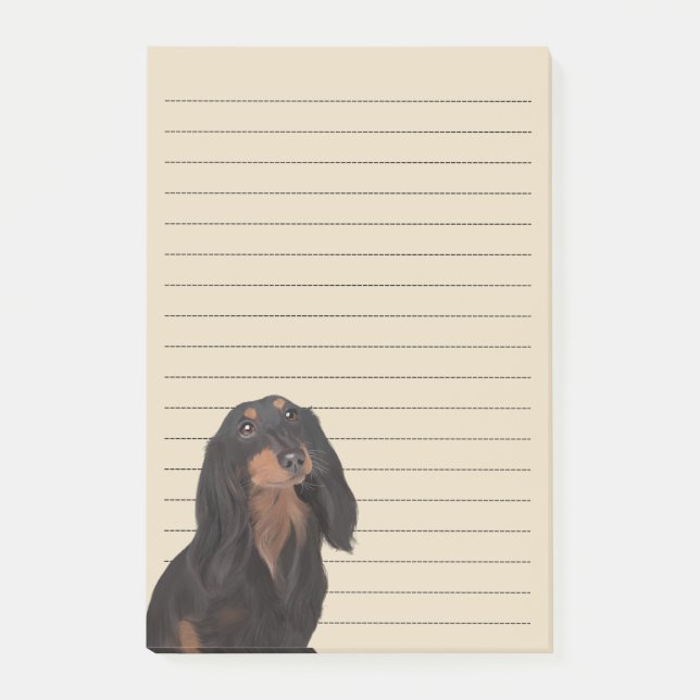 Notas Post-it® Dachshund (Anverso)