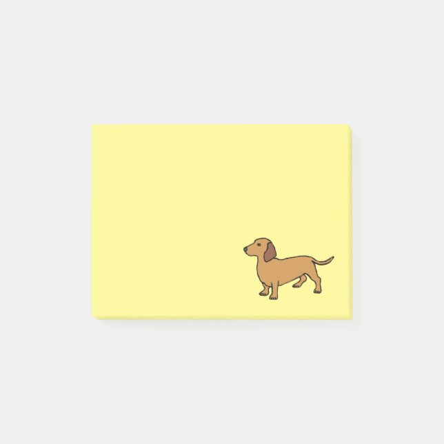 Notas Post-it® Dachshund (Anverso)