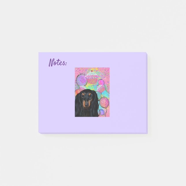 NOTAS POST-IT® DACHSHUND     (Anverso)