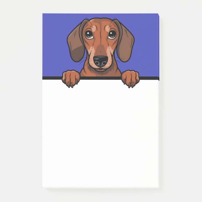 Notas Post-it® Dachshund Cute Gracioso regalo para los amantes de (Anverso)