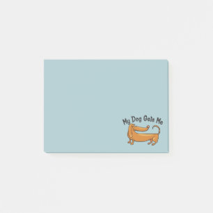 Notas Post-it® Dachshund Gets Me Post-it® Notes 4 x 3