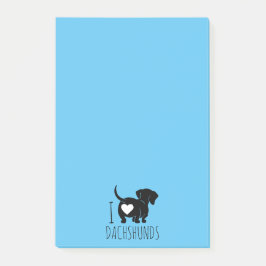 Notas Post-it® Dachshund Love