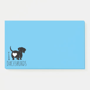 Notas Post-it® Dachshund Love