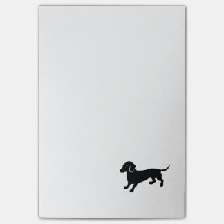 Notas Post-it® Dachshund negro