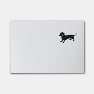 Notas Post-it® Dachshund negro
