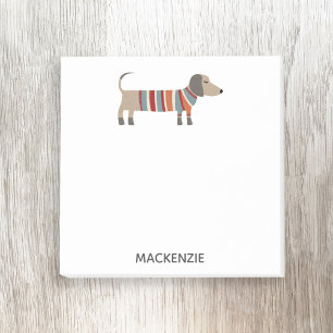 Notas Post-it® Dachshund Sausage Dog Personalizado