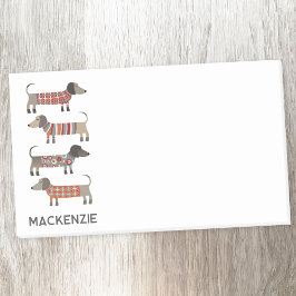 Notas Post-it® Dachshund Sausage Dog Personalizado