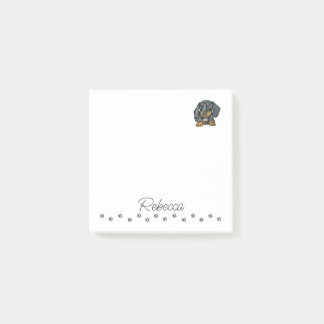 Notas Post-it® Dachshund Sausage Dog Personalizado