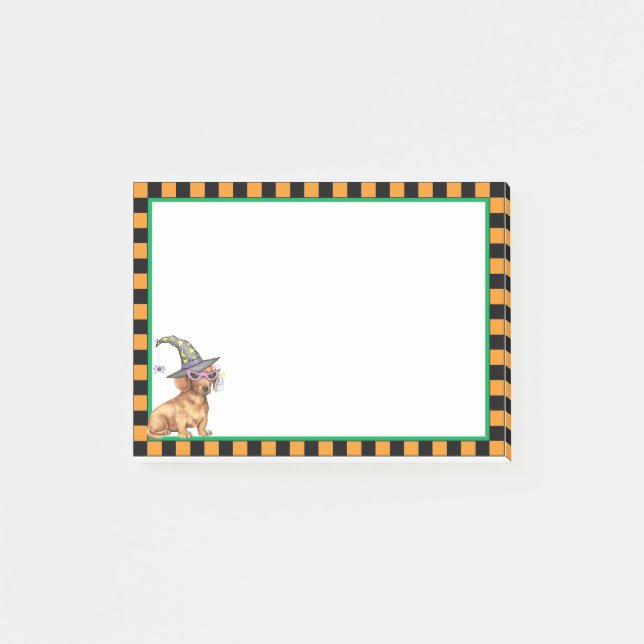 Notas Post-it® Dachshund Witch (Anverso)