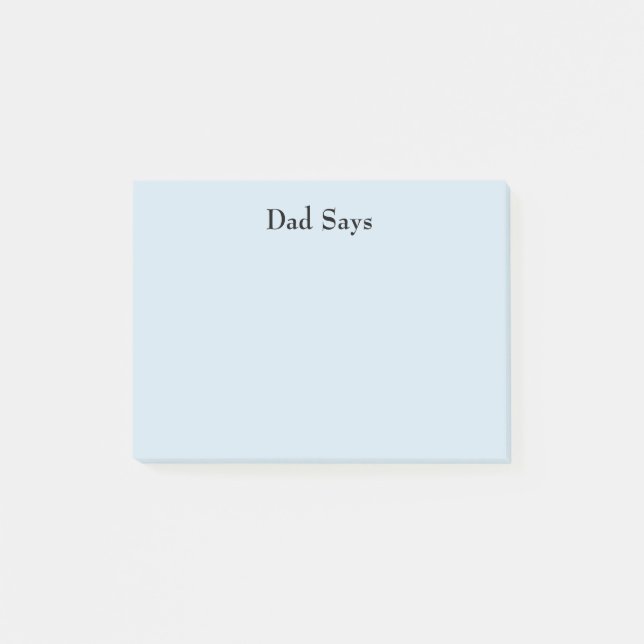 Notas Post-it® Dad Says (Anverso)