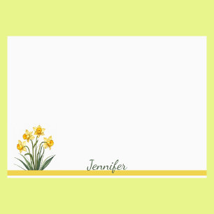 Notas Post-it® Daffodils Personalice con su nombre