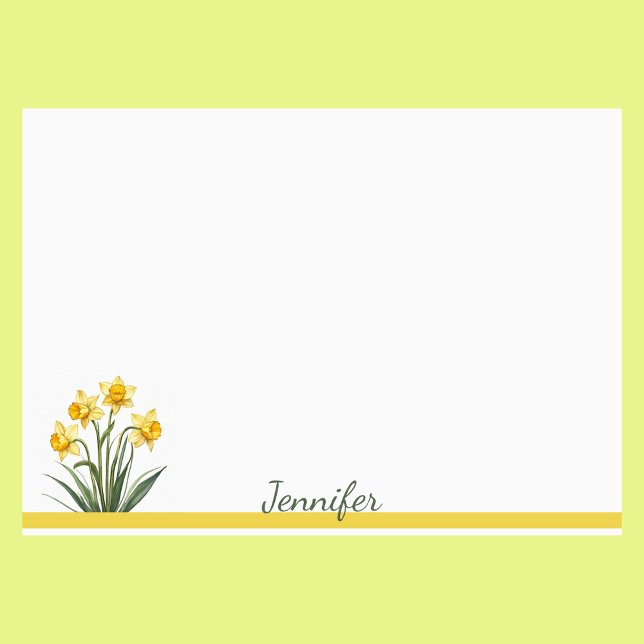 Notas Post-it® Daffodils Personalice con su nombre (Subido por el creador)