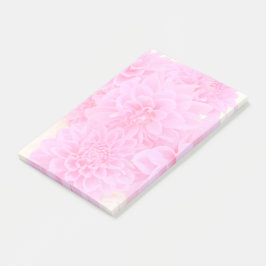 Notas Post-it® Dahlias En Rosa Suave