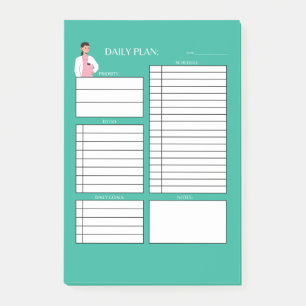 NOTAS POST-IT® DAILY PLAN DOCTORA