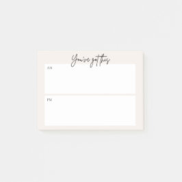 Notas Post-it® Daily planning Post-it note – Minimal Design
