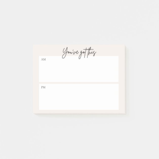 Notas Post-it® Daily planning Post-it note – Minimal Design (Anverso)