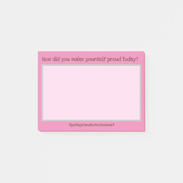 Notas Post-it® Daily Self Improvement Post It Notes (Anverso)
