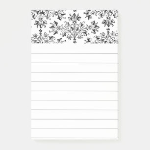 Notas Post-it® Daisies y deja cosquillas de arte floral