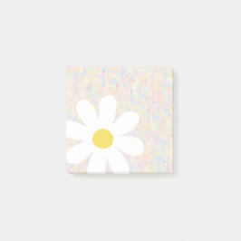 Notas Post-it® Daisy blanco con puntos pastel