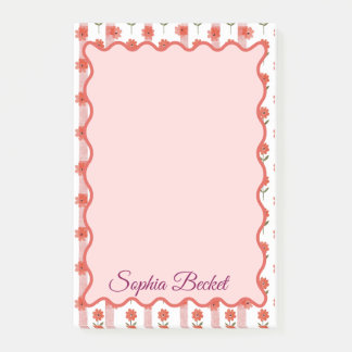 Notas Post-it® Daisy Coquette Stripes Notepad