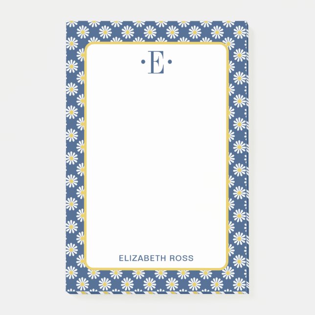 Notas Post-it® Daisy Monogram (Anverso)