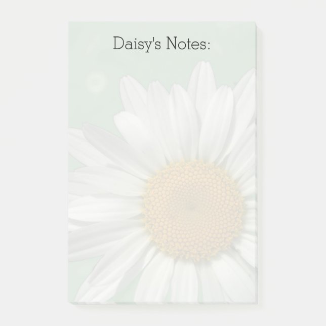 Notas Post-it® Daisy Over Green Post Señala (Anverso)