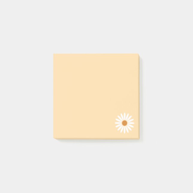 Notas Post-it® Daisy Post It Notes / Amarillo (Anverso)