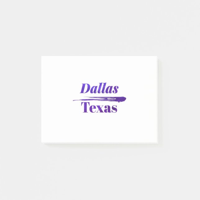 Notas Post-it® Dallas Texas (Anverso)