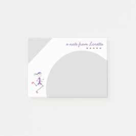 Notas Post-it® Dama Personalizada Corriendo