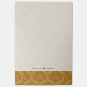 Notas Post-it® Damasco de oro de lujo