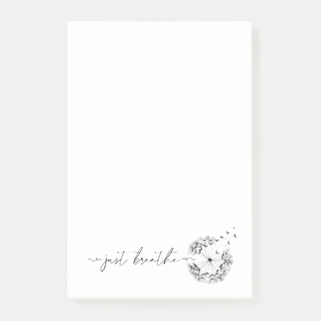 Notas Post-it® Dandelion en el viento - Respira lo moderno (Anverso)