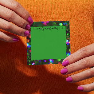 Notas Post-it® Dark Green Sparkling