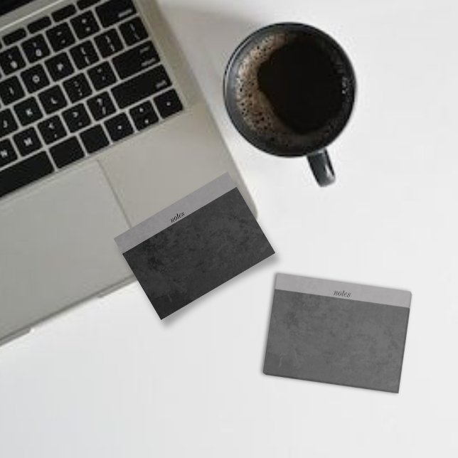 Notas Post-it® Dark Grey Modern Concrete 'Notes Pad' | Mínimo (Subido por el creador)
