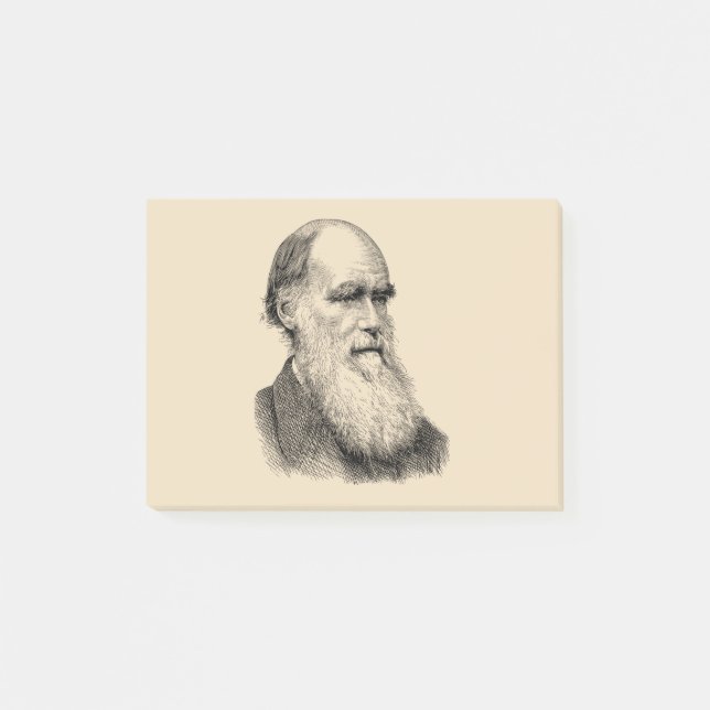Notas Post-it® Darwin Portrait Evolution/ Charles Darwin (Anverso)