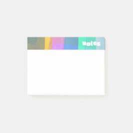 Notas Post-it de capas pintadas