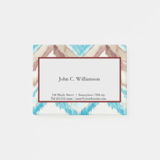 Notas post-it de Chevron congeladas