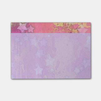 Notas Post-it® de Cute Pink Stars
