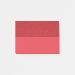 Notas Post-It® de doble tono de ruido rojo de toma