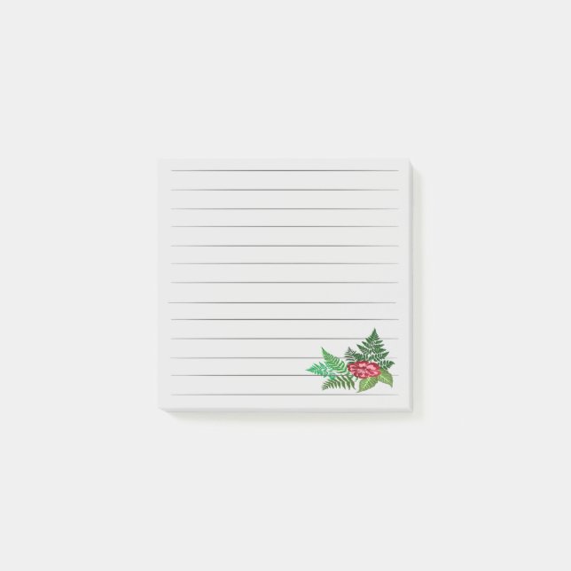 Notas post-it de ferns & Flower (Anverso)
