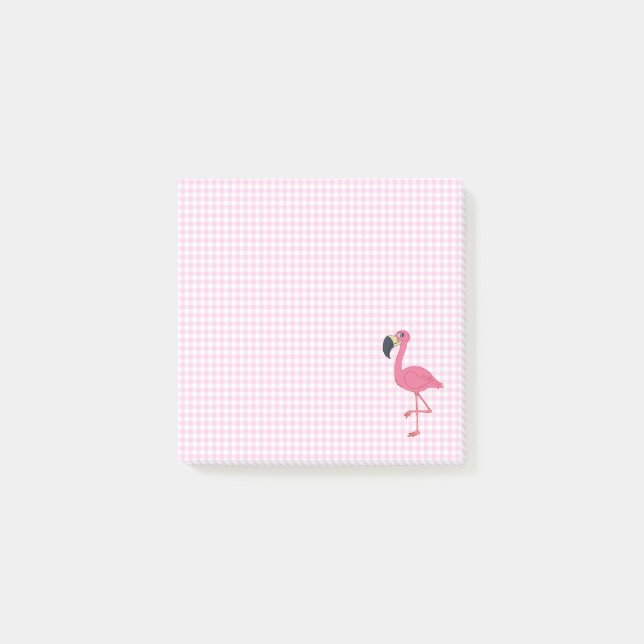 Notas Post-it® de Flamingo 3" x 3" (Anverso)