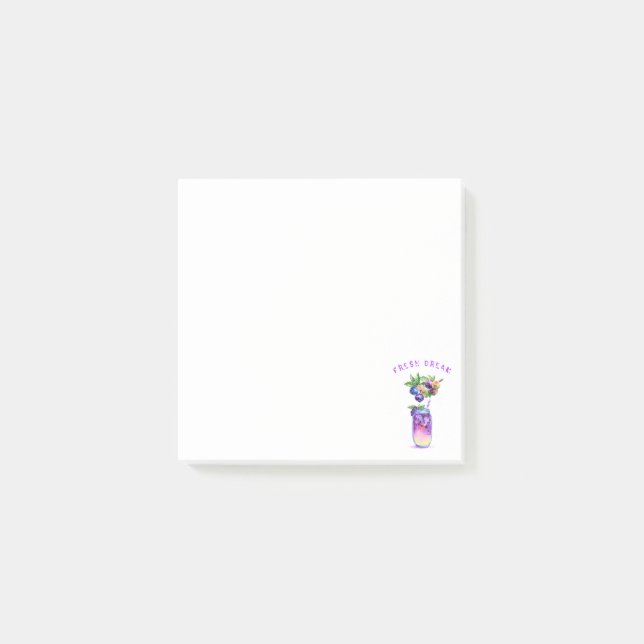 Notas Post-it® de Fresh Blueberry Drink (Anverso)