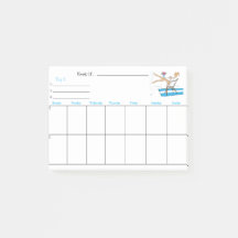 Notas Post-it de Fun Weekly Planner