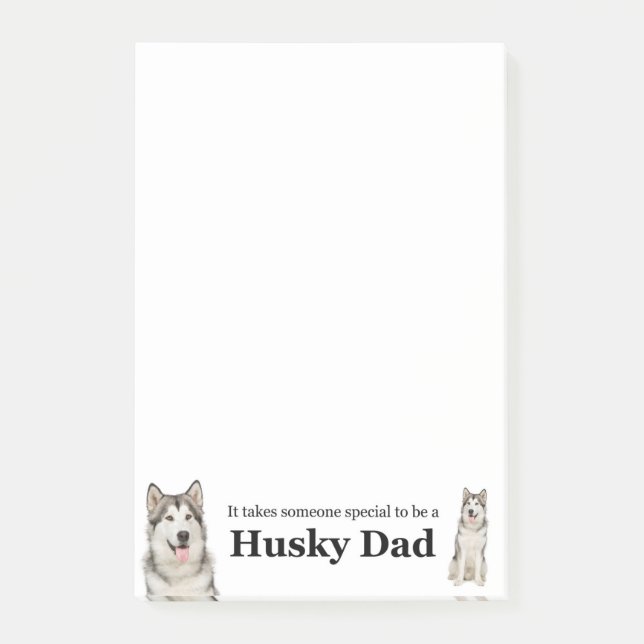 Notas Post-it de Husky Dad (Anverso)